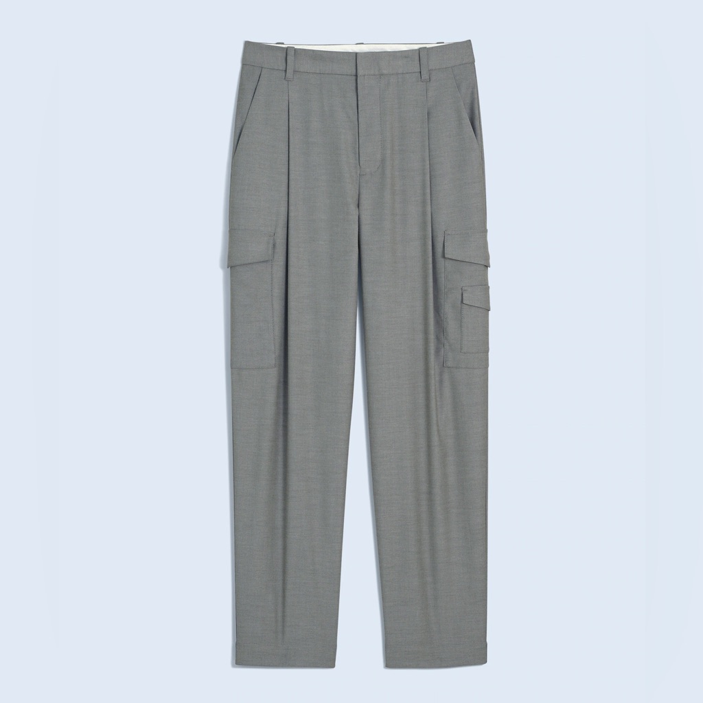 Nwt Madewell The Turner Tapered Cargo Pant In Yarn Dye - 0 - Olive Melange